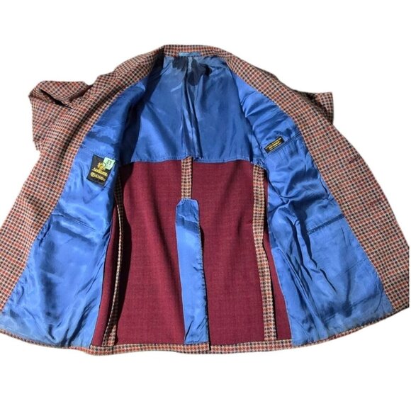 Vtg Andhurst Belk Matthews Plaid Blazer Sport Jacket Men's Sz 38R Leisure Retro - Picture 2 of 10